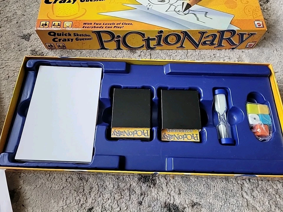 Pictionary Mattel 2010 Board Game Age 8+ New Contents Still Sealed - Image 3 of 4