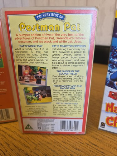 Vintage BBC VHS Postman Pat. Very Best Of, Magic Christmas & Bumper Collection - Picture 5 of 12