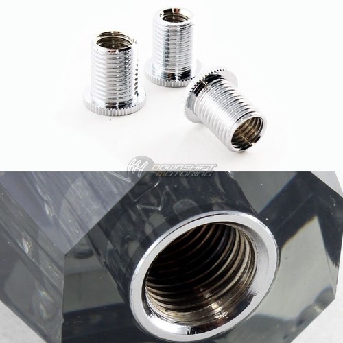 VIP Universal JDM Diamond Crystal Transparent Bubble Shift Knob 150mm Black - Picture 5 of 5