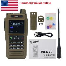 VR-N76 Handheld Walkie Talkie UV Dualband IP67 Waterproof Radio Bluetooth GPS