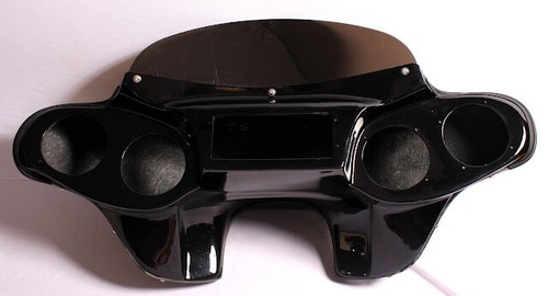 CARENADO MURCIÉLAGO PARABRISAS PINTADO 4 AGUJEROS KAWASAKI VULCAN 900 PERSONALIZADO 4X5" SPKS - Imagen 4 de 6