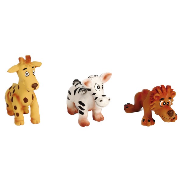 Beeztees Hundespielzeug Safari-Tier Afri Aus Latex Mit Squeaker FüR Kleine Hunde-image