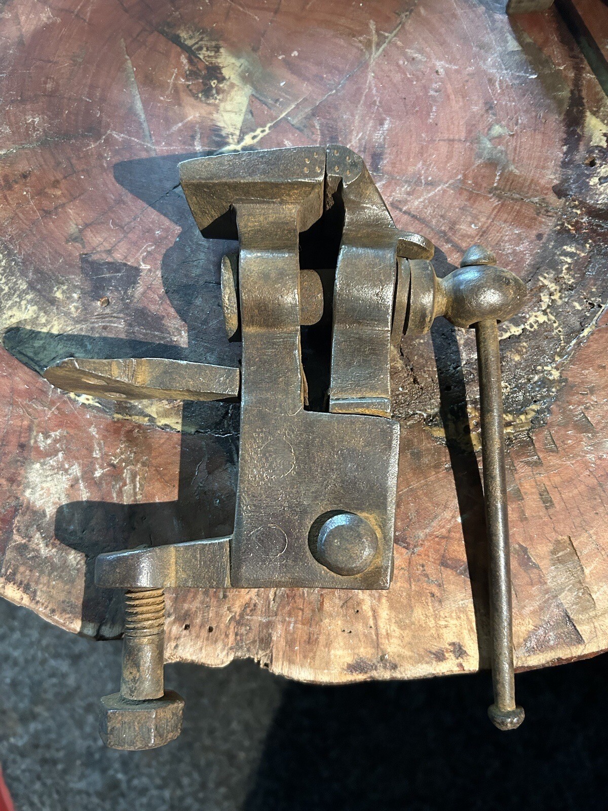 Beautiful 19th century iron bench vice eBay