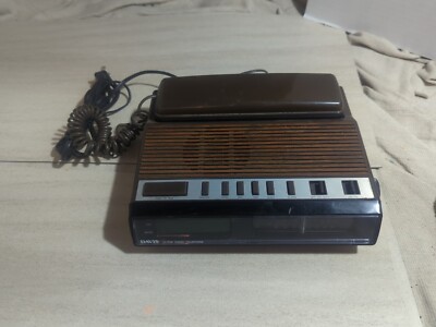 Davis Hands-Free Speaker Telephone, AM/FM Alarm Clock, Radio Brown, Model-TR-308