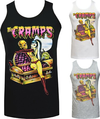 The Cramps Herren Psychobilly Tank Top Lowbrow Garage Punk Sarg Pin-up Punk
