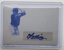 2021 Leaf Trinity Magenta Plate Orlando Martinez Autograph Rookie Card 1/1 Auto