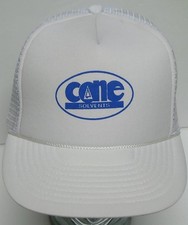 Vtg 1990s CONE SOLVENTS Wholesale Chemical Advertising SNAPBACK WHITE HAT CAP