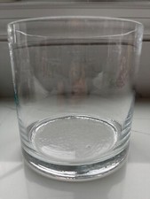 Clear Glass Flower Vase 6x5.5