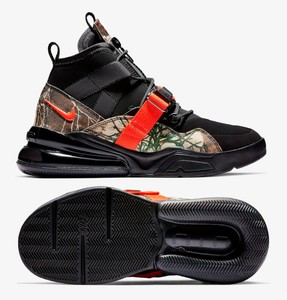NEW Nike Air Force 270 Utility Realtree Men Shoes, Black/Team Orange,  BV6071-001 | eBay