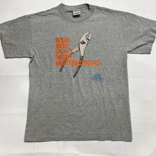Vintage 1997 Tim Allen Home Improvement T-Shirt Real Men Don't Need Grey LARGE