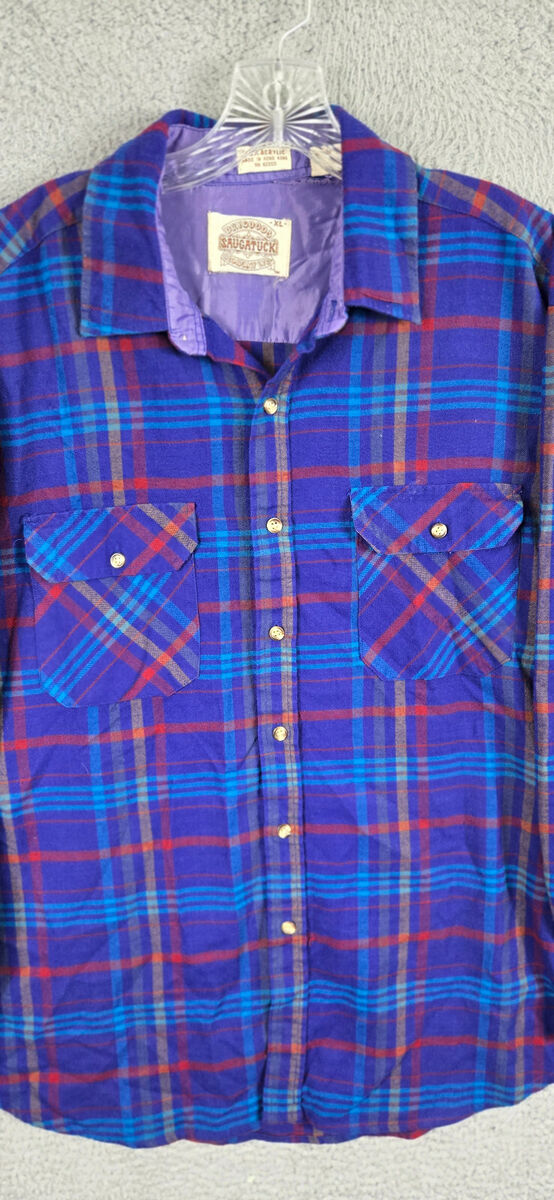 Vintage Saugatuck Flannel Button Shirt Men XL Long Sleeve Vintage Saugatuck Flannel Button Shirt Men XL Long Sleeve