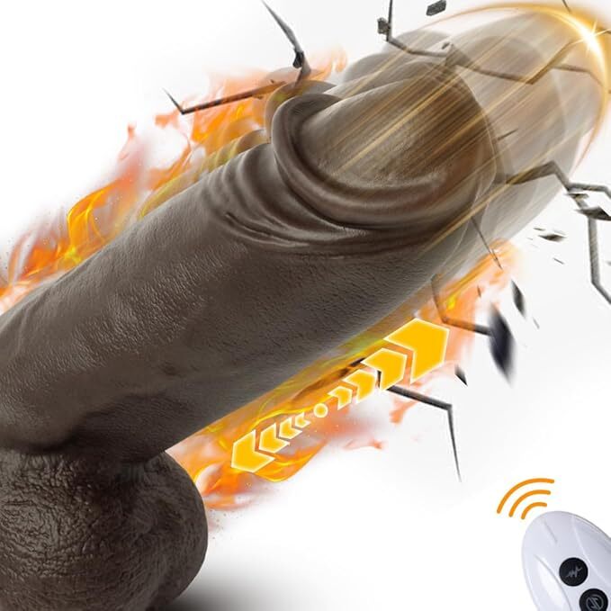 3-in-1 Thrusting Vibrator with Heating for G-Spot & Clit Stimulation  