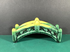 Classic Aquarium Ceramic Decoration  5" Bridge Ornament  Green  Old-Stock