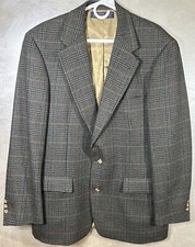 Brooks Brothers 100 Wool Tweed Sports Coat Men's Brown Plaid EUC