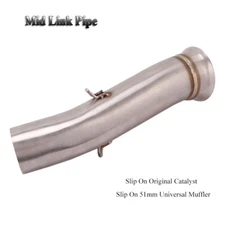 Motorcycle Exhaust Escape Connection Pipe Middle Link Tube Modified for DUKE 790
