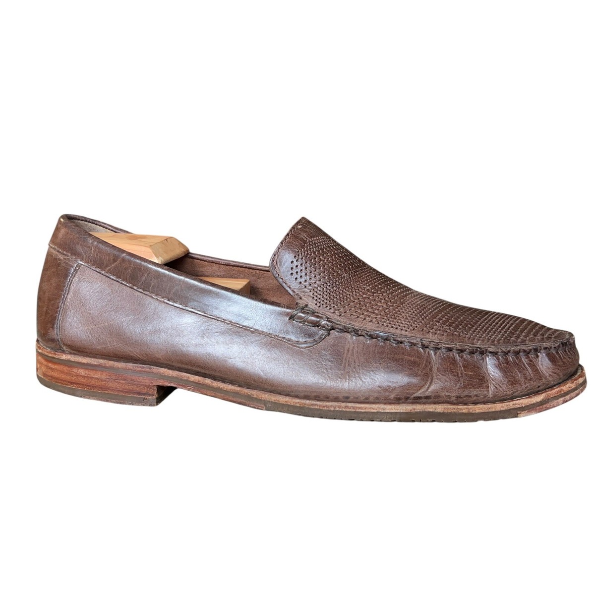 Tommy Bahama Mens Dark Brown Leather Driving Moccasin Loafer Shoes Size 10 Tommy Bahama Men main image 3