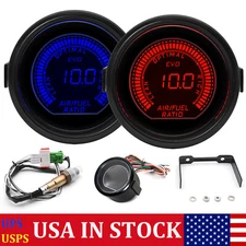 2" 52mm Car Air Fuel Ratio Gauge LED Digital Display+Narrowband O2 Oxygen Sensor