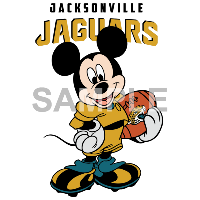 Disney Jacksonville Jaguars vinyl iron on transfer (choice of 1)
