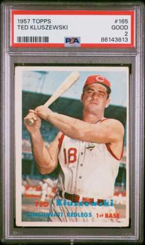 1957 Topps #165 Ted Kluszewski PSA 2 GD - Picture 1 of 2