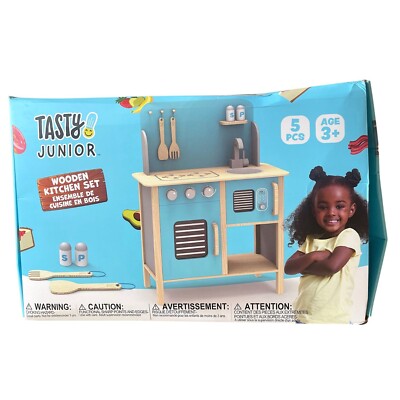 Tasty Junior komplettes Küchenset - 5-teilig - Geschenk für Kinder (Box geöffnet) 