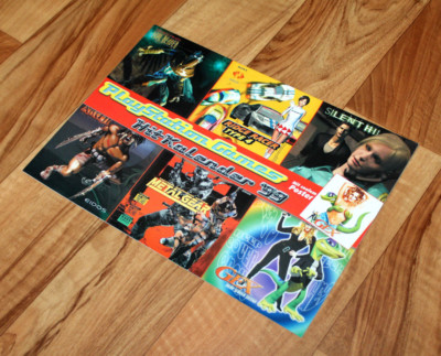 1999 PS1 Games Rare German Calendar Silent Hill Metal Gear Solid Gex Akuji etc