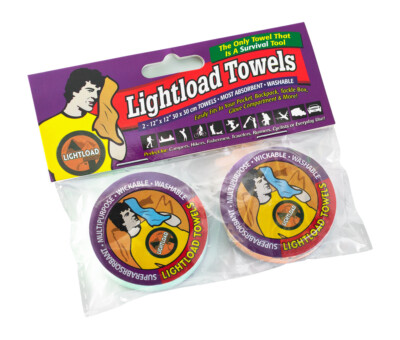 Lightload Towels 2 Pack 12x12'' .2 oz.