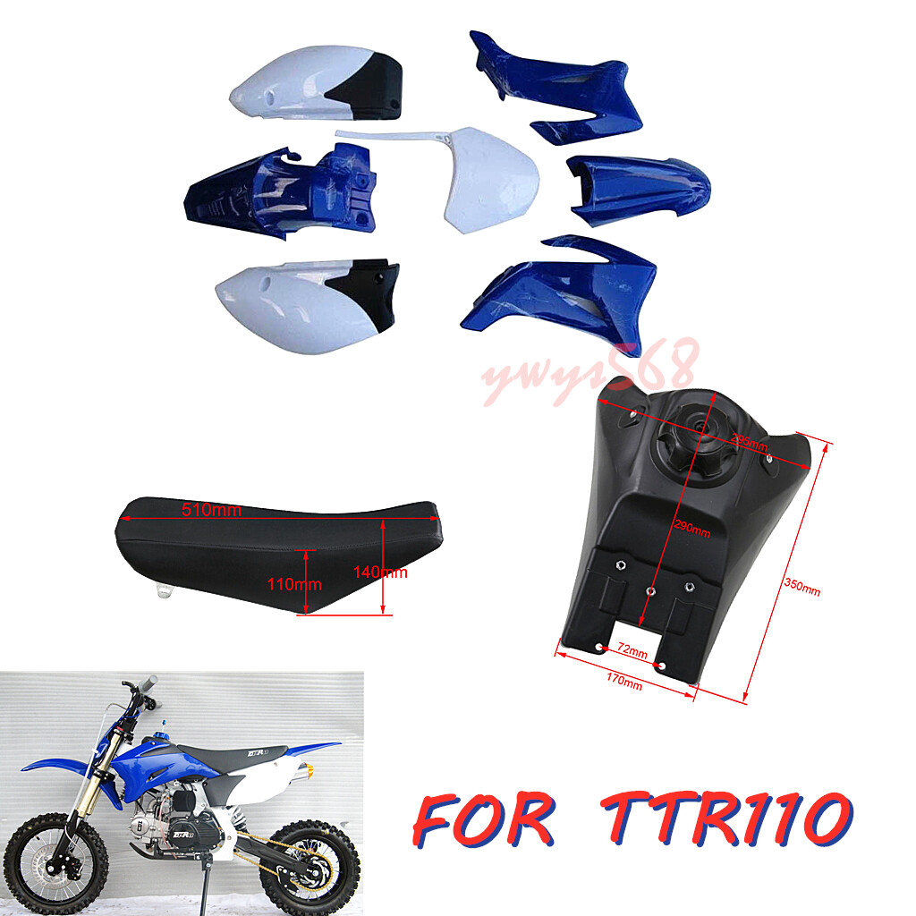 FOR Yamaha TTR110 TTR 110 DIRT BIKE Plctics Fender Kit Fuel Tank