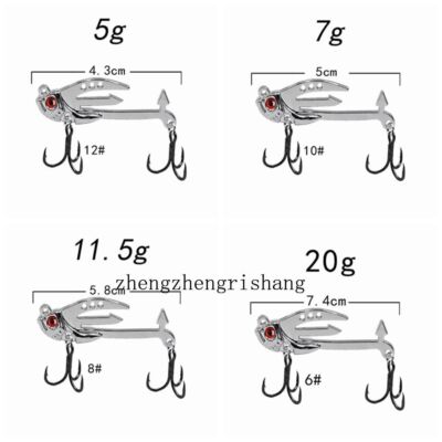 8PCS Blade Metal VIB Fishing Lures Casting Wobbler Vibration Baits Trout Bass