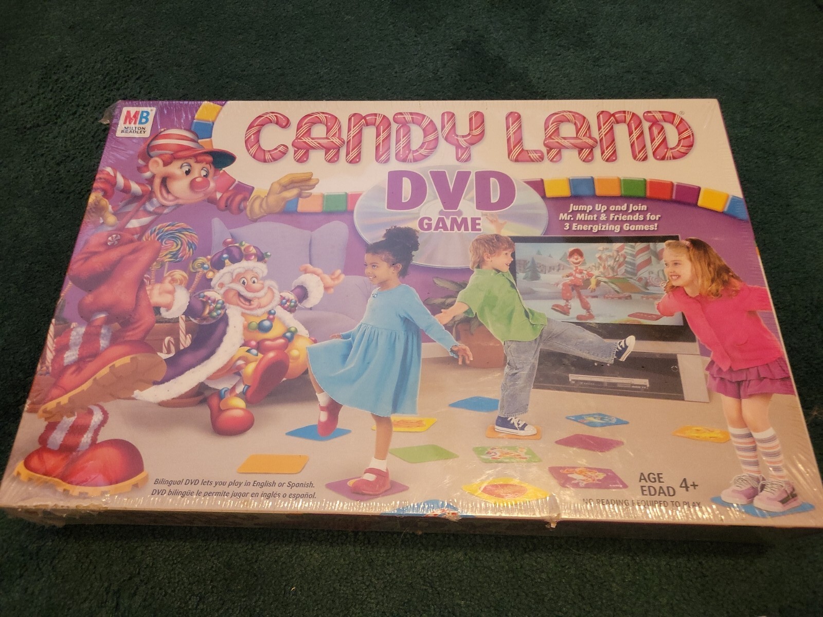 Candy Land DVD Game COMPLETE Milton Bradley 2005 Children's Kids