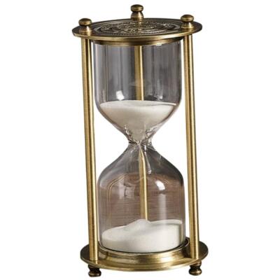 LEERE SANDUHR Sanduhr Sandglass Dubai Reise Souvenir Geschenk - Bronze S