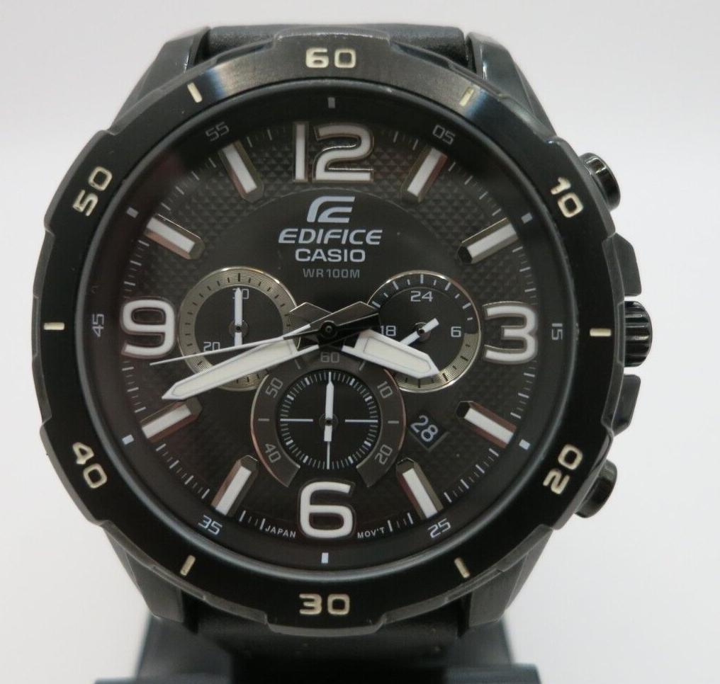 Casio Edifice Chronograph Quartz Watch - EFR-538 - New Battery | eBay