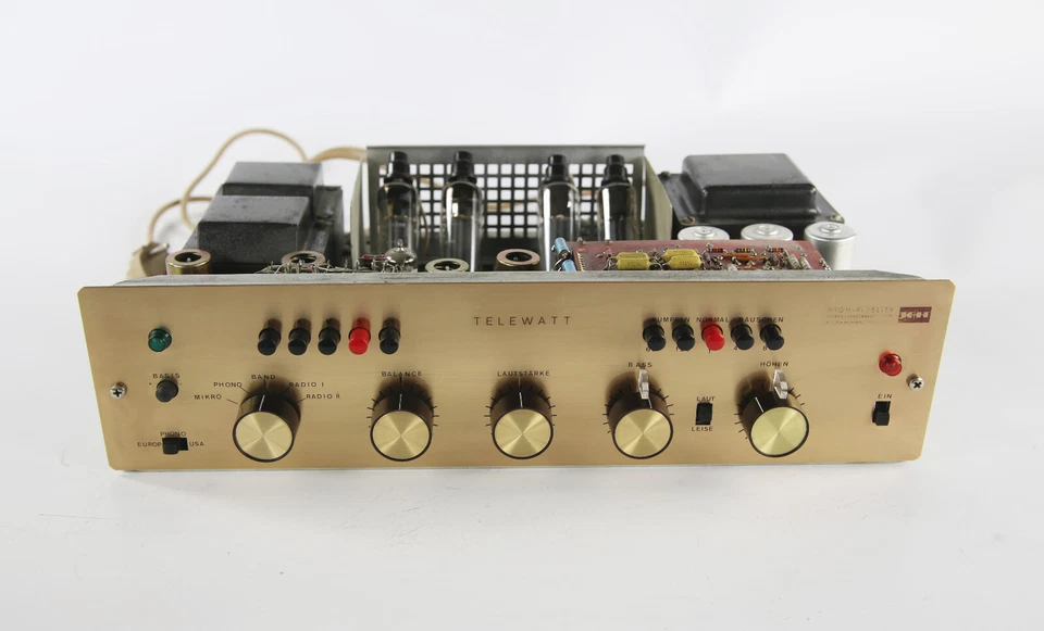 Amplifier Röhrenverstärker Stereo Verstärker VS-71 Telewatt K+H Klein+Hummel - Bild 4 von 4