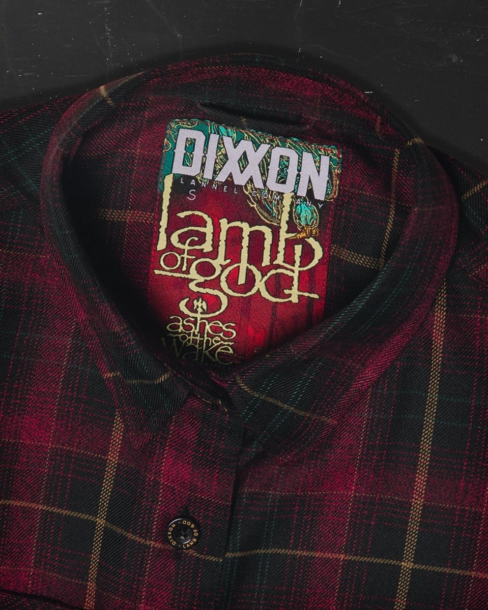 トップス DIXXON LAMB OF GOD ASHES FLANNEL XL DIXXON x LAMB OF GOD ASHES Collab Limited Edition Flannel