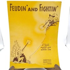 Vintage Sheet Music, Feudin and Fightin by Al Dubin and Burton Lane, Chappell 19