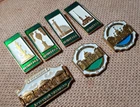 Vintage pin badge USSR City Town Leningrad Pushkin agate pavilion