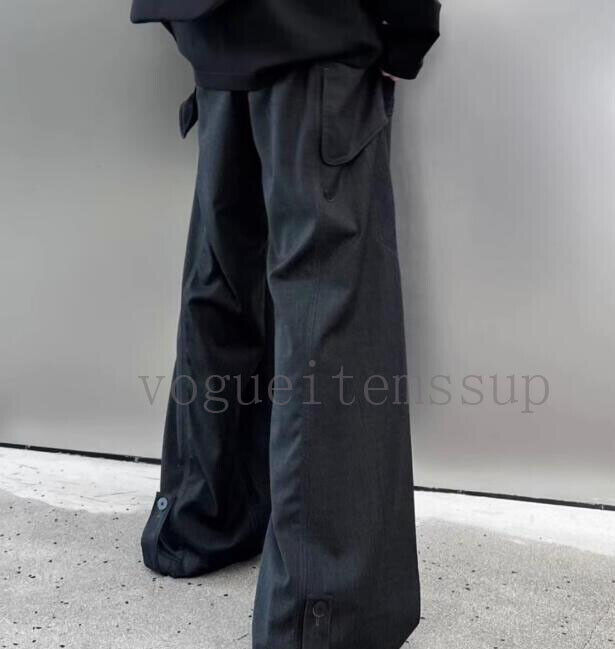 Men Kiko Kostadinov Nylon Button Cargo Straight Wide Leg Men Kiko Kostadinov Nylon Button Cargo Straight Wide Leg