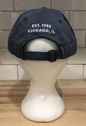 Goose Island Beer Co Hat Cap Truck Craft Brewery Denim Blue White Print Nee - Picture 3 of 9