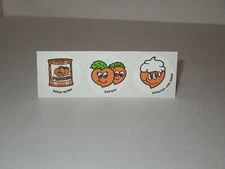 CTP Sniffy's Scratch And Sniff PEACH Matte Sticker Strip Vintage 1980's