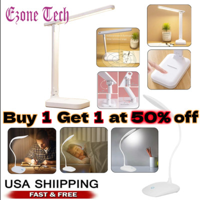 LED Desk Lamp Touch Sensor Reading Foldable Table Lamp Eye Caring Reading Light