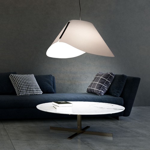 Luce a Sospensione Sala da Pranzo Lampada Soggiorno Bianco 1x E27 - Foto 3 di 7