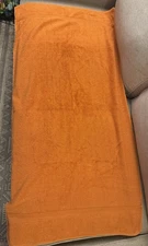 Vintage The JCPenny Towel Rust Orange Bath Towel