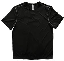 MANDUKA Black Active Short Sleeve Performance Tech T Shirt Mens L