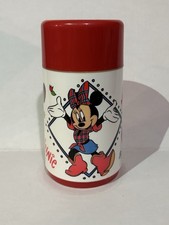 Vintage 1980s Disney Minnie Mouse Thermos Aladdin Red Lid Made in USA