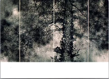 Tree of Life Art Postcard Shanghai Art Museum China Black Ink Modern Design