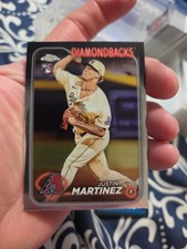 2024 Topps Chrome #159 Justin Martinez Rookie Card Arizona Diamondbacks. rookie card picture