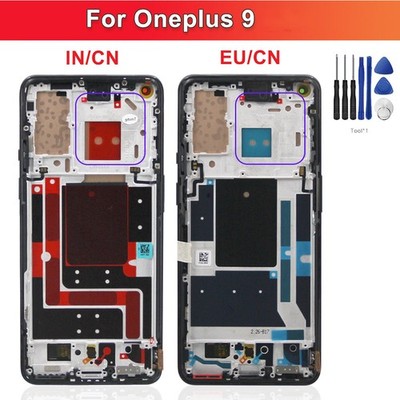 OLED Touch Screen Digitizer w/ Frame for Motorola Oneplus 9 Display Replacement