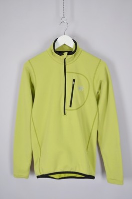 Womens Millet Polartec Zip Neck Pullover Midlayer Jacket Green Size S