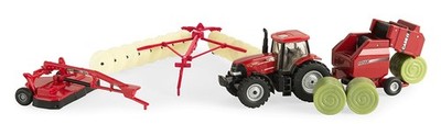 Ertl 44078 1/64 Case IH Traktor Heu-Spielset Playset Mit Puma 210CVT