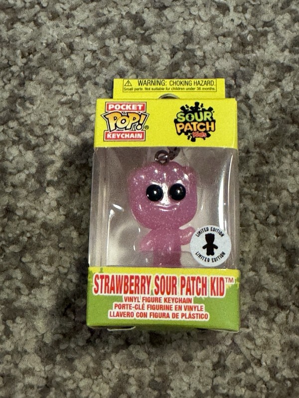 Funko Pocket Pop Keychain: Strawberry Sour Patch Kid Limited Edition & Protector