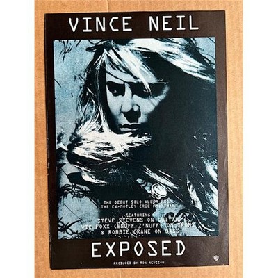 VINCE NEIL EXPOSED MEMORABILIA original music press advert from 1993 (MOTLEY CRU